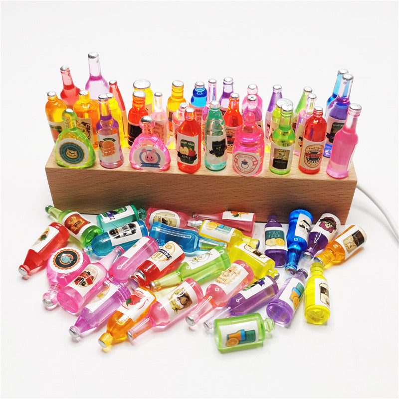 Botella de vino de simulación luminosa mini tridimensional de 100 piezas al por mayor